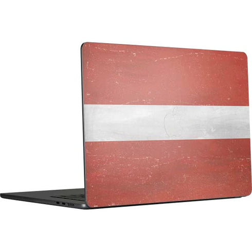 Latvia Flag Distressed MacBook Air 15 in (2023) Skin